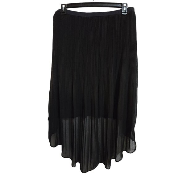 Worthington whimsigoth Black Flowy High-Low Skirt XL withy acedemia - Picture 1 of 4